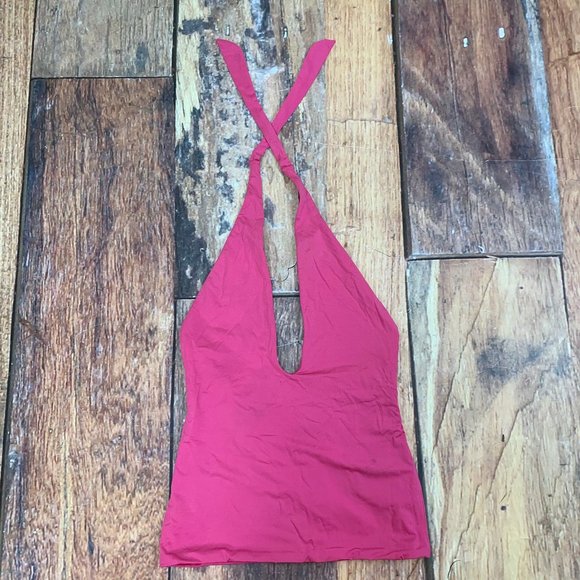 Ralph Lauren Purple Label Tops - Ralph Lauren Purple Label Hot Pink Spandex Halter